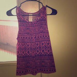 Blue and pink Tank top